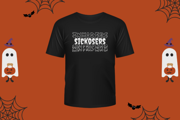 Novox Ghost Stacked Monogram Font PNG with transparent background - Preview 3