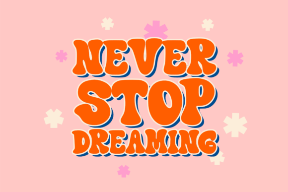 Retro Impact Font PNG with transparent background - Preview 1