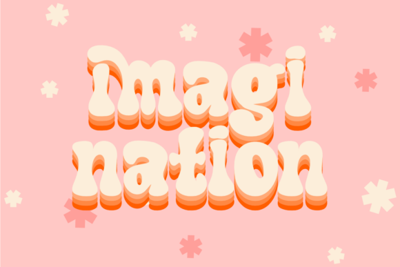 Retro Impact Font PNG with transparent background - Preview 3