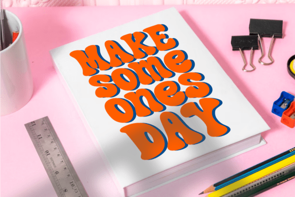 Retro Impact Font PNG with transparent background - Preview 4
