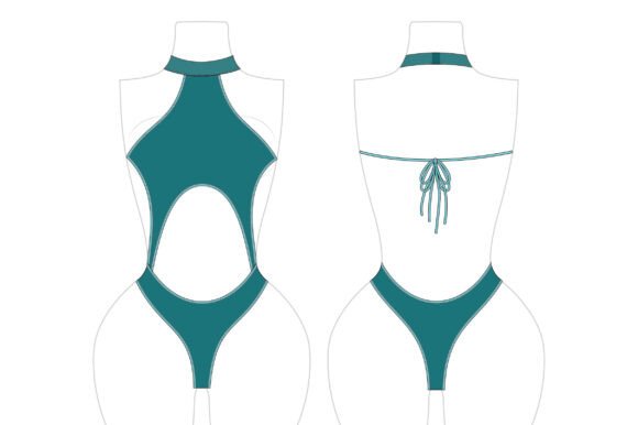 Romspattern™ CoreHalo Monokini Swimsuit