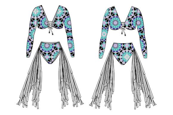 Romspattern™ FringeBloom Festival Set