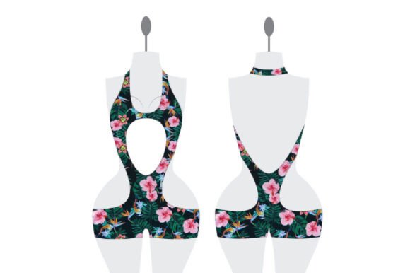 Romspattern™ GalaxyLoop Cutout Bodysuit