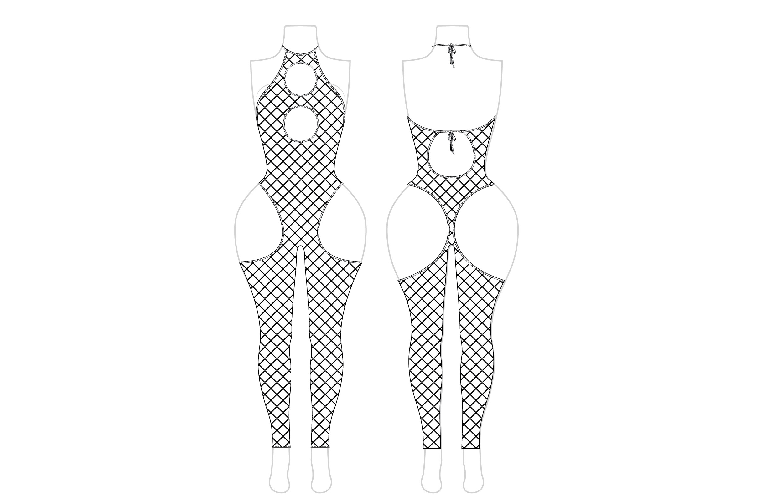 Romspattern™ HexSkin Bodysuit