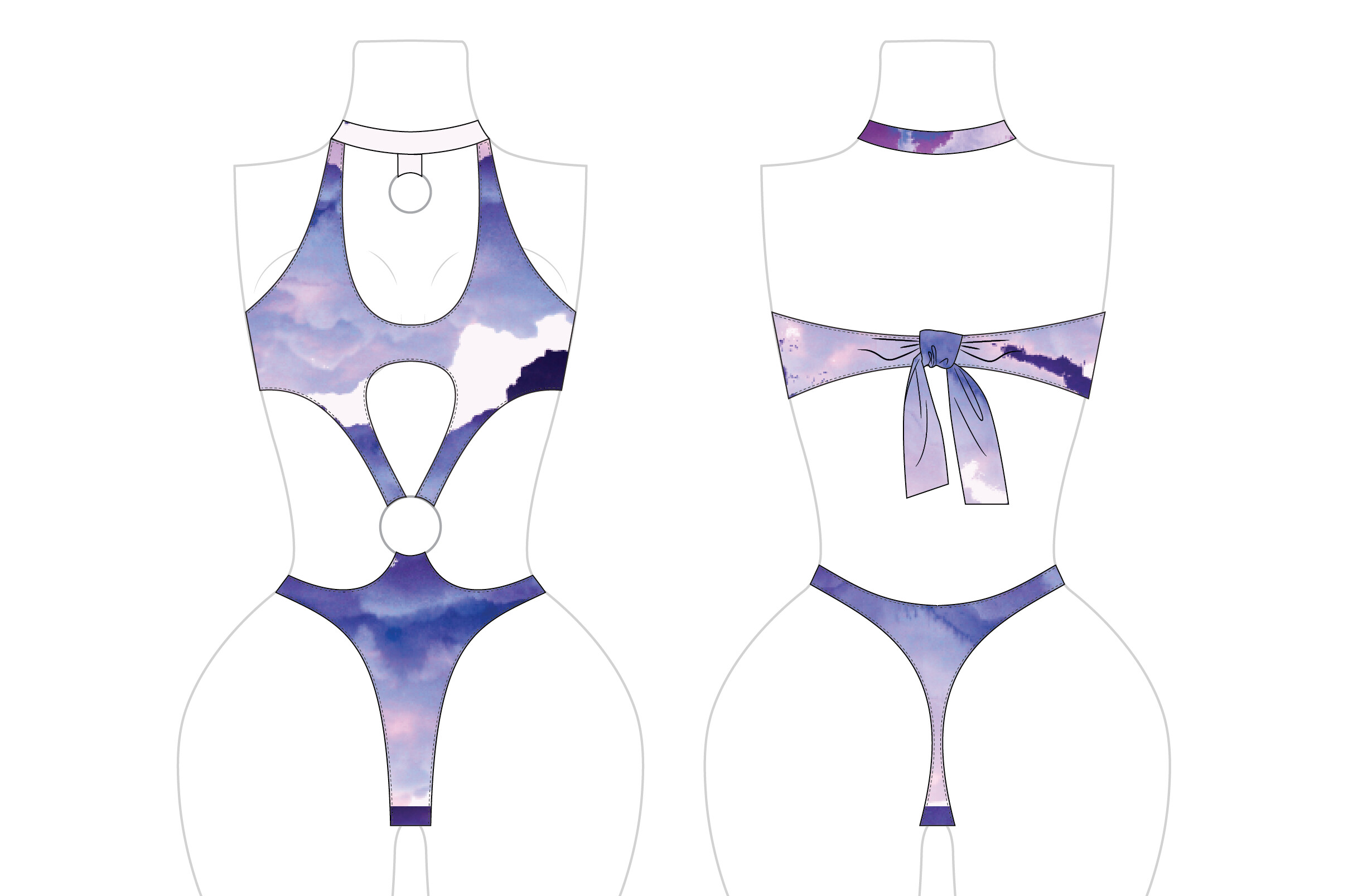 Romspattern™ Kiss Cutout Suit