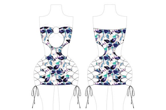 Romspattern™ KnotLace Dress