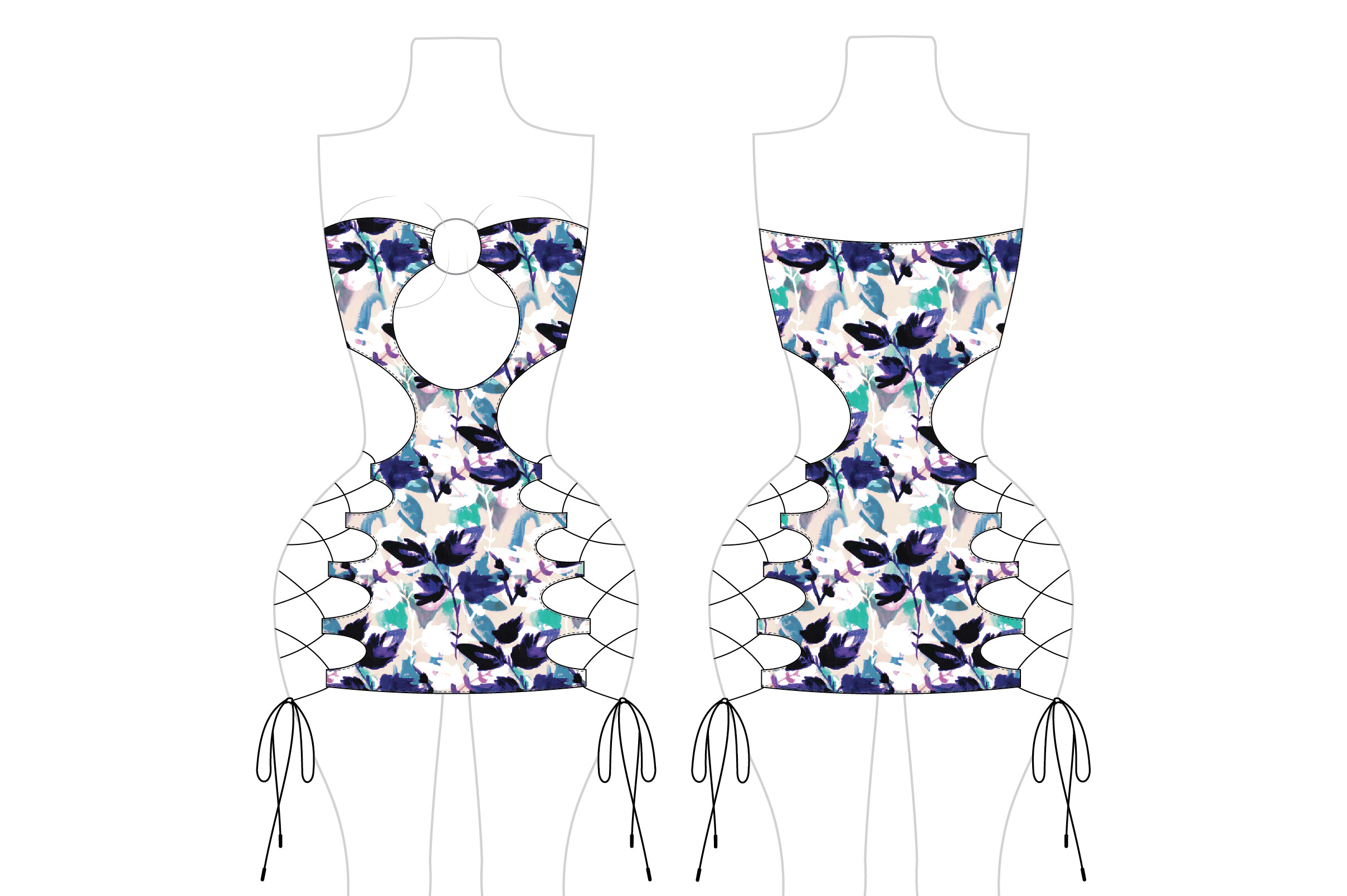 Romspattern™ KnotLace Dress