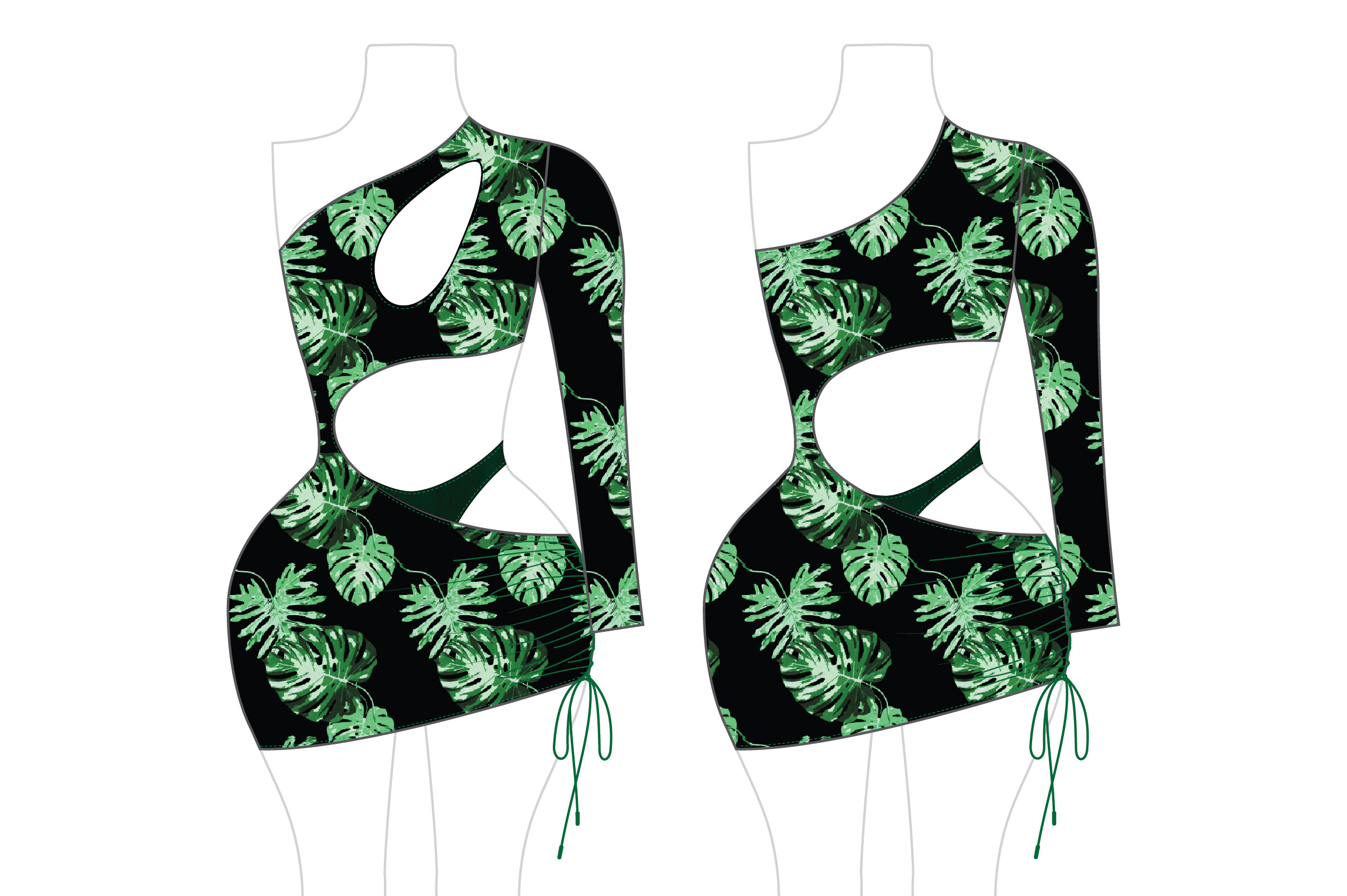 Romspattern™ Leaf Lush Dress