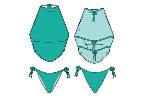 Romspattern™ Minimal Halter Bikini