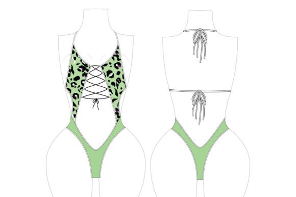 Romspattern™ Mint Panther One-Piece