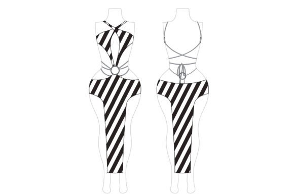 Romspattern™ MonoStrap Ring Bodysuit