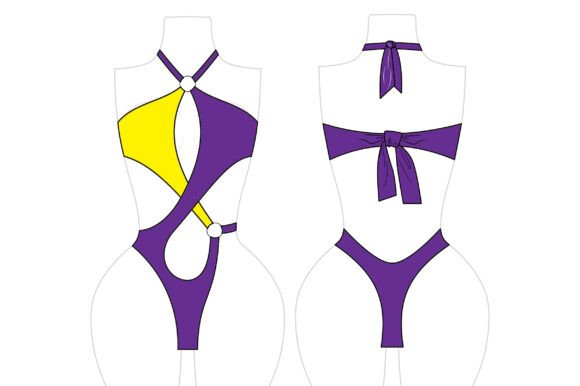 Romspattern™ PalmTwist Monokini