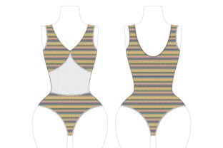 Roms Pattern Romspattern™ Vintage Mesh Swimsuit Graphic by RomsPattern · Creative ...