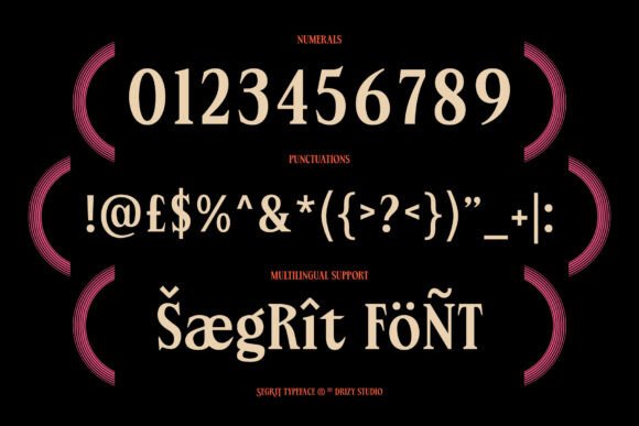 Segrit Font PNG with transparent background - Preview 5
