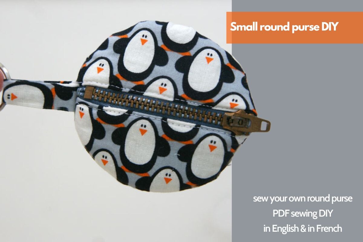 Small Round Purse Sewing DIY