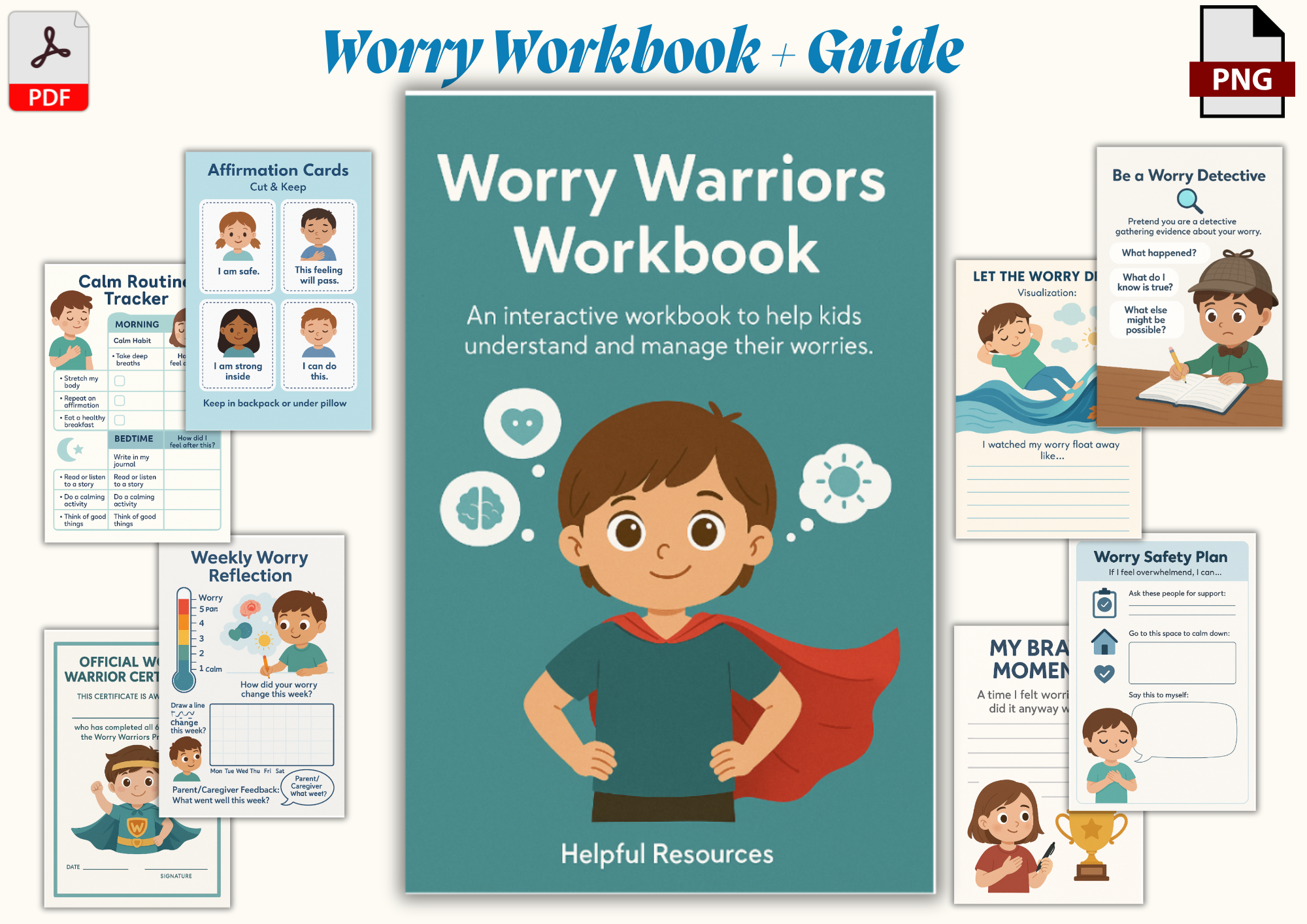 Worry Warriors Workbook + Guide