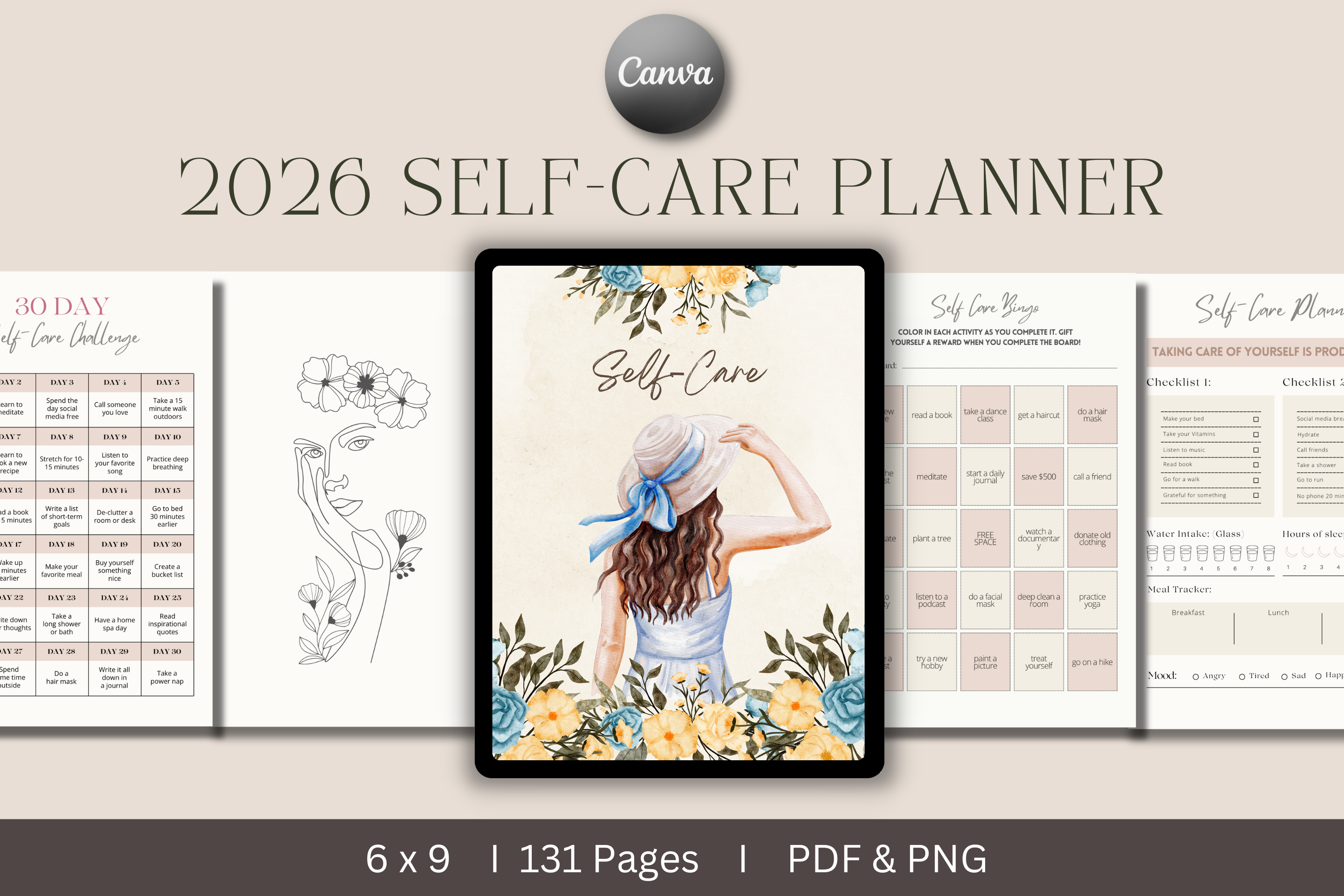 2026 Self Care Planner | KDP Interior Graphic by KDPISH · Creative Fabrica