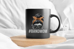 Band Mom Messy Bun Mother's Love SVG Graphic by Bowcys · Creative Fabrica