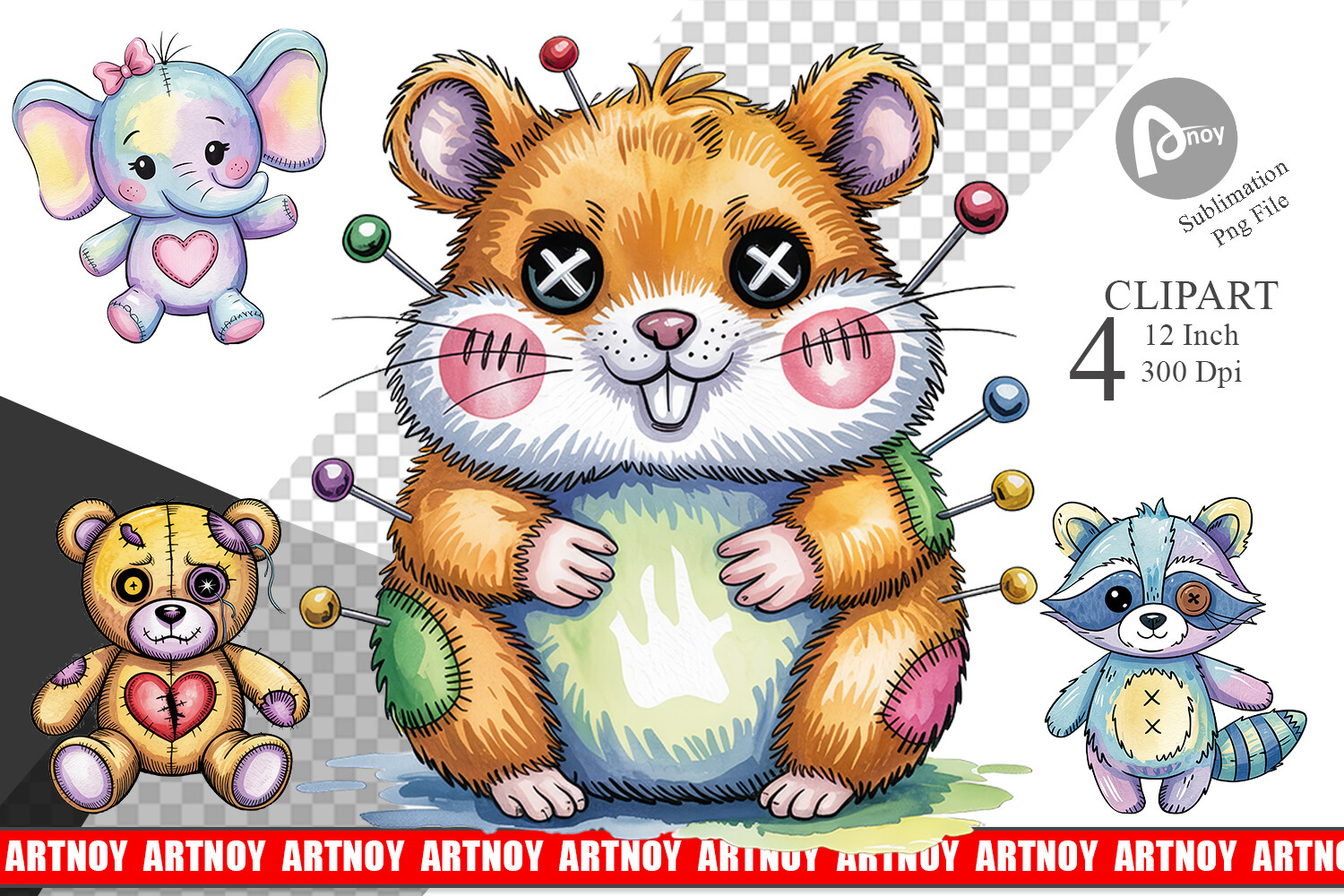 Creepy Cute Pastel Halloween Clipart Graphic by Artnoy · Creative Fabrica