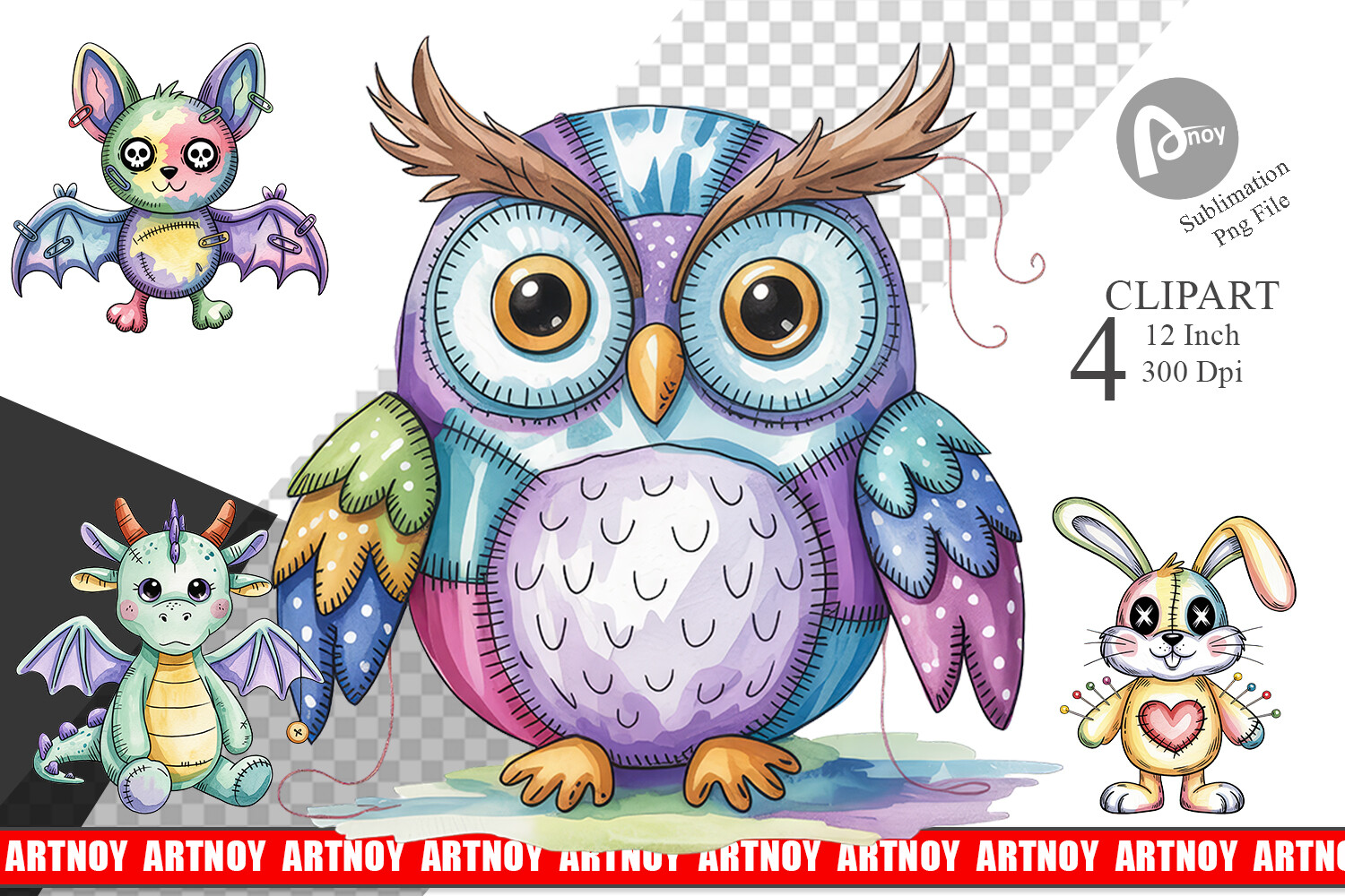 Creepy Cute Pastel Halloween Clipart Graphic by Artnoy · Creative Fabrica