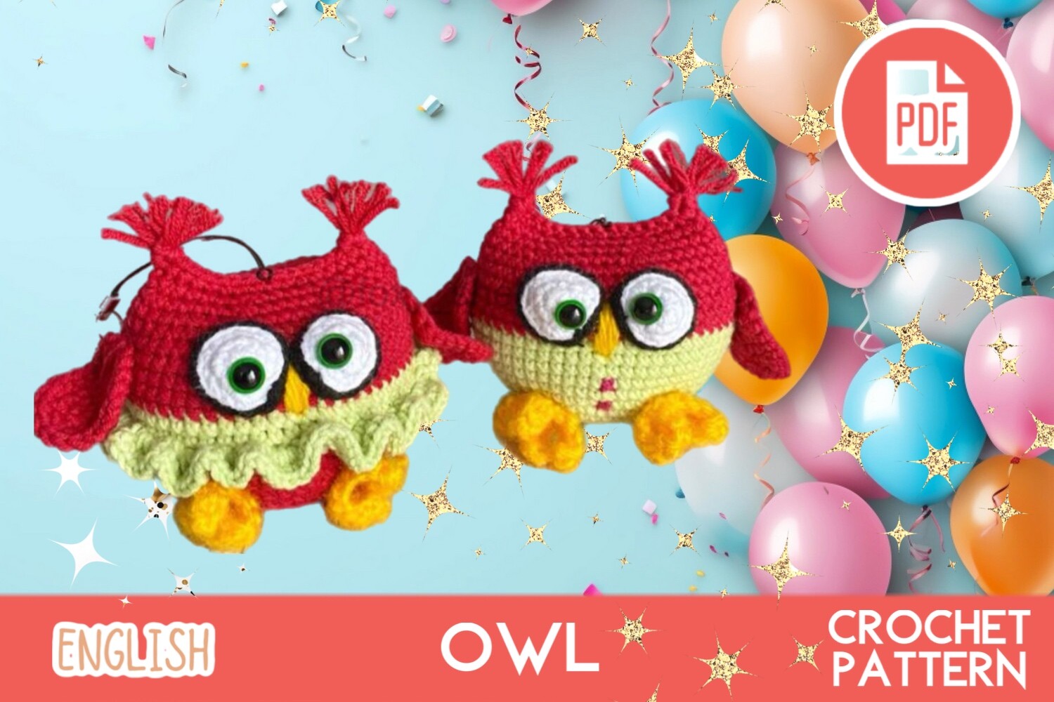 Crochet OWL Pattern PDF / Amigurumi
