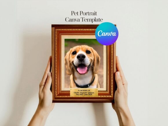 Custom Digital Pet Portrait Memorial