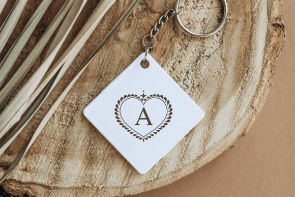 Loveheart Monogram Font PNG with transparent background - Preview 4