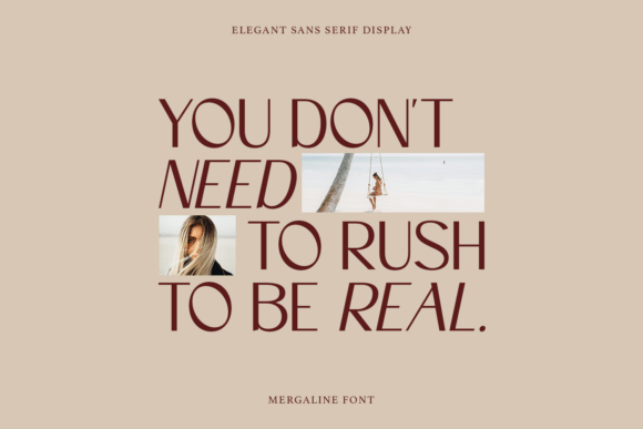 Mergaline Font PNG with transparent background - Preview 3