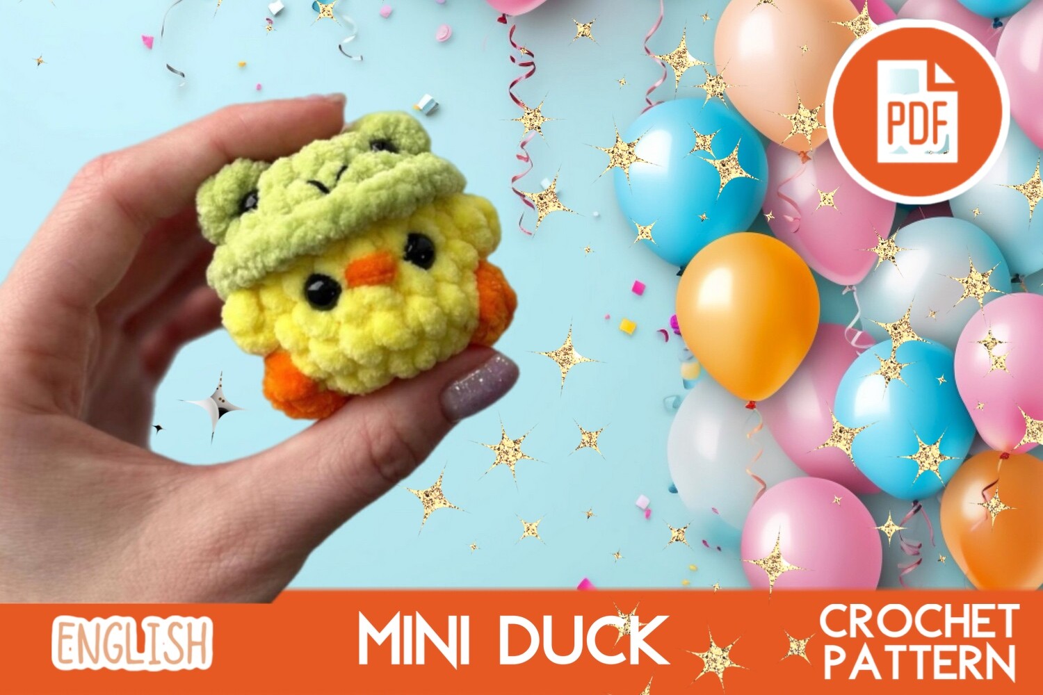 Mini Duck Crochet Pattern / Amigurumi