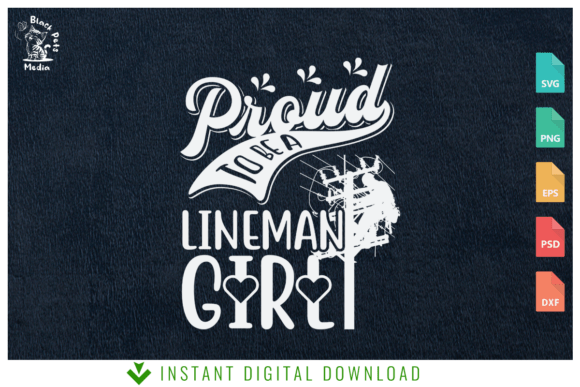 Proud to Be a Linemans Girl, Lineman Svg