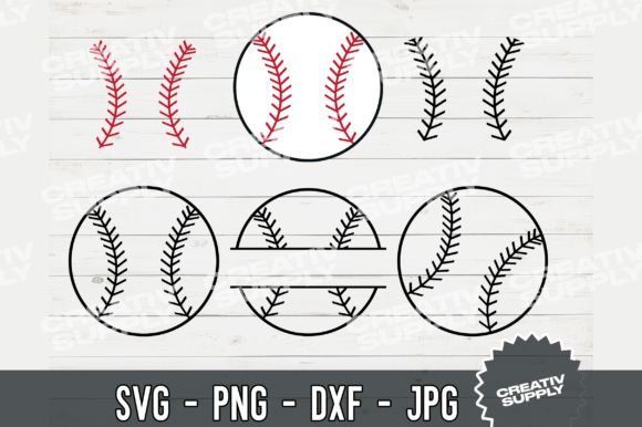 Softball SVG Bundle Baseball Stiches