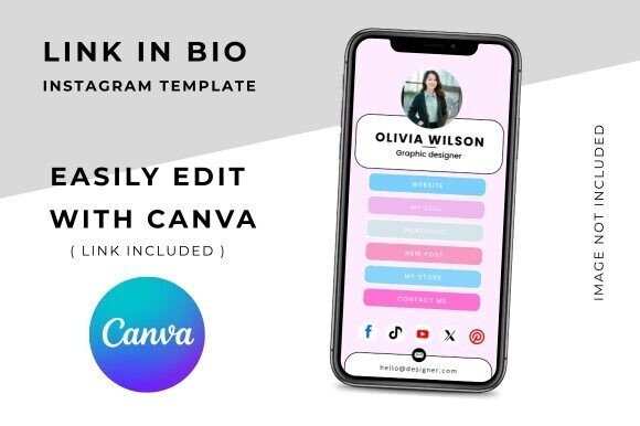 Canva Instagram Link in Bio Page Graphic Instagram By srempire