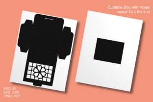 Floret Cutout Rectangular Box Template · Creative Fabrica