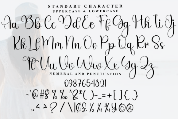 Geovany Blooming Font PNG with transparent background - Preview 3