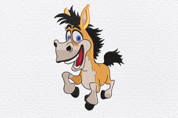Happy Cartoon Horse