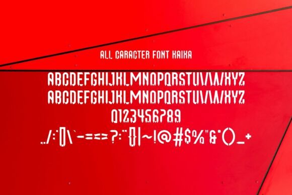 Kaixa Font PNG with transparent background - Preview 1