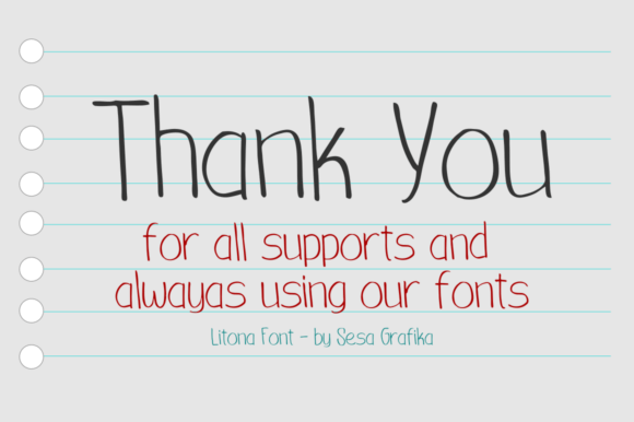 Litona Font PNG with transparent background - Preview 5
