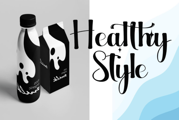 Milk Butter Font PNG with transparent background - Preview 1