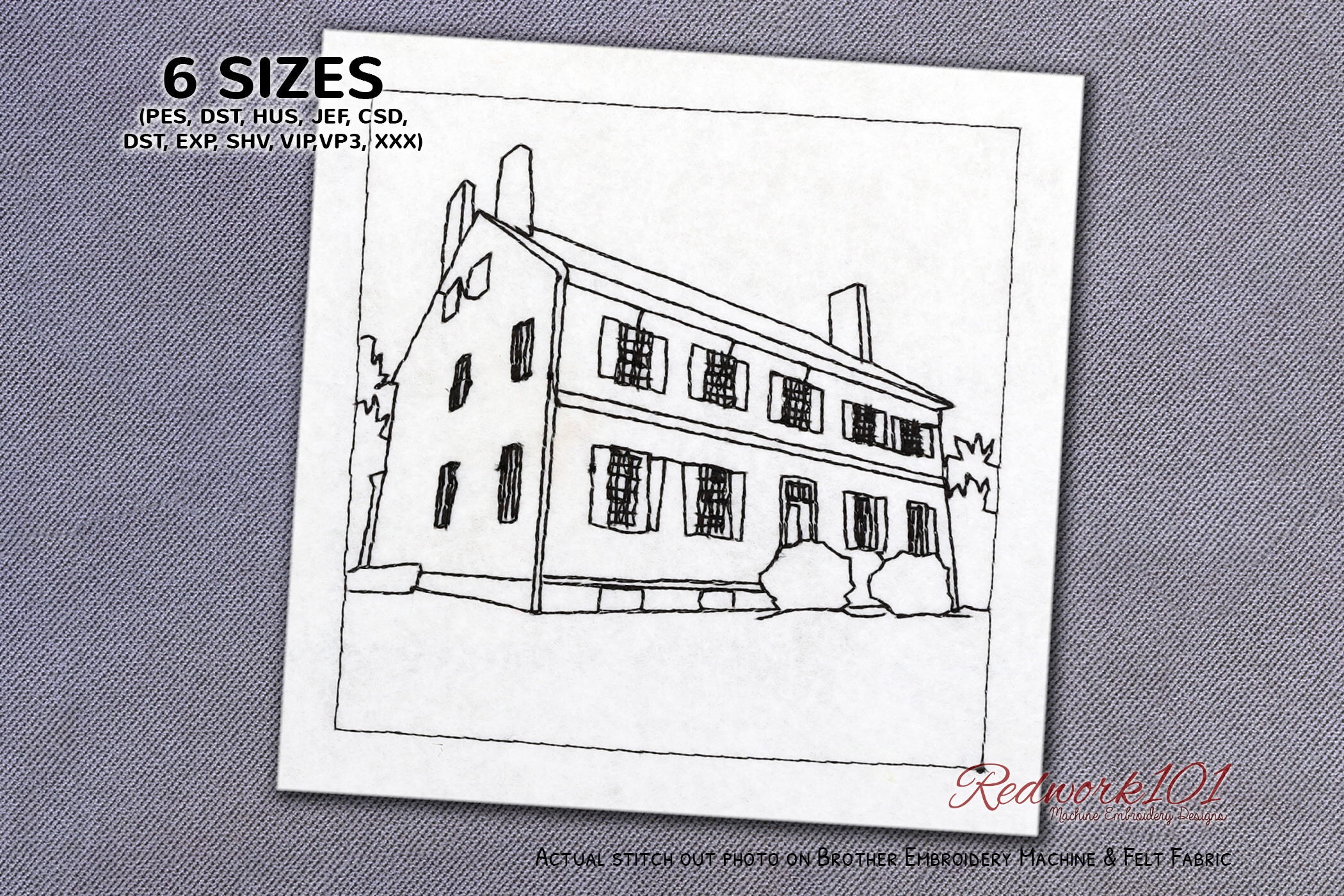 Old Historic Locust Grove Redwork