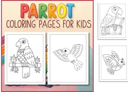 Parrot Coloring Pages for Kids