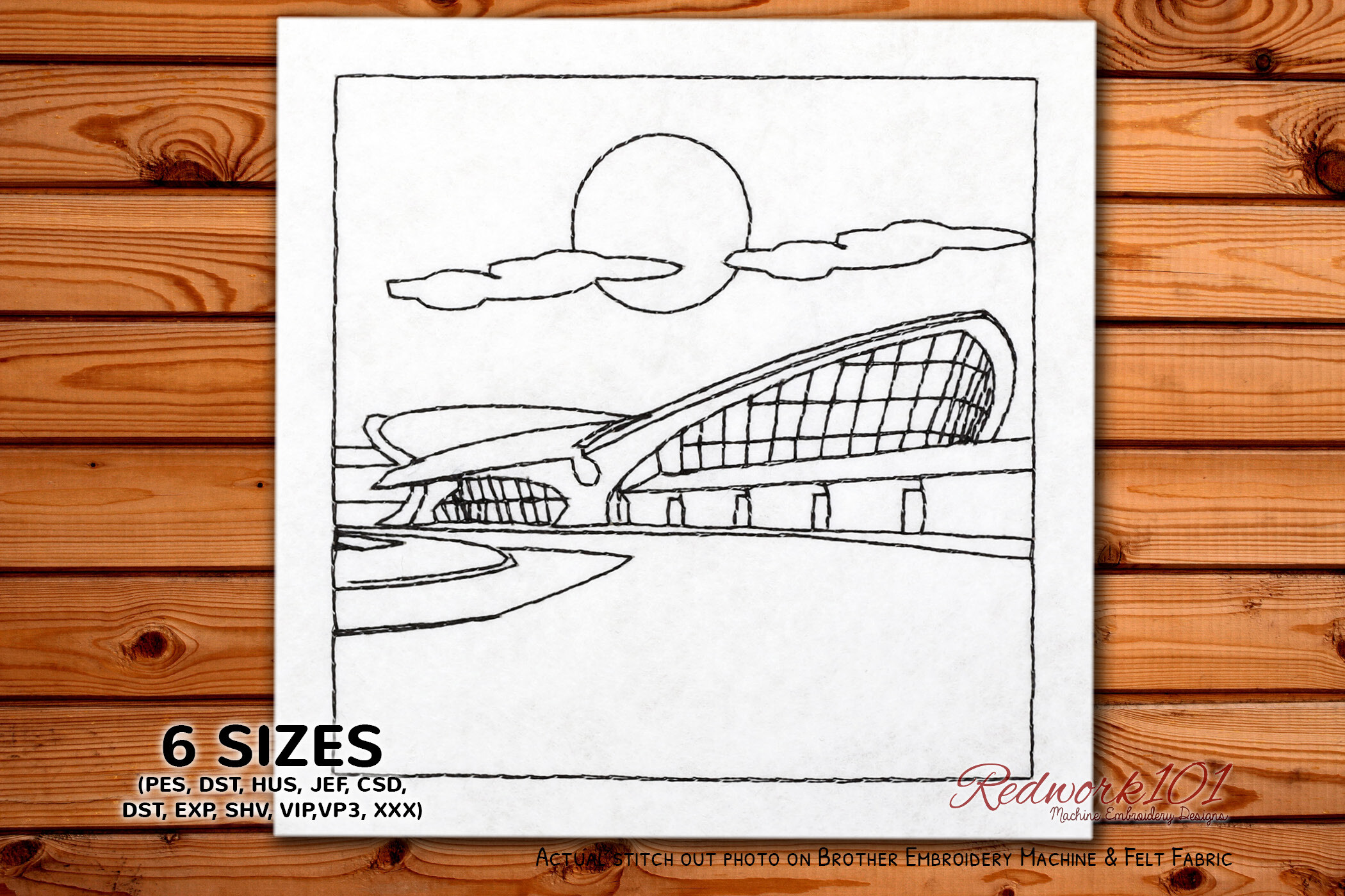 Quiet TWA Hotel Bluework Embroidery