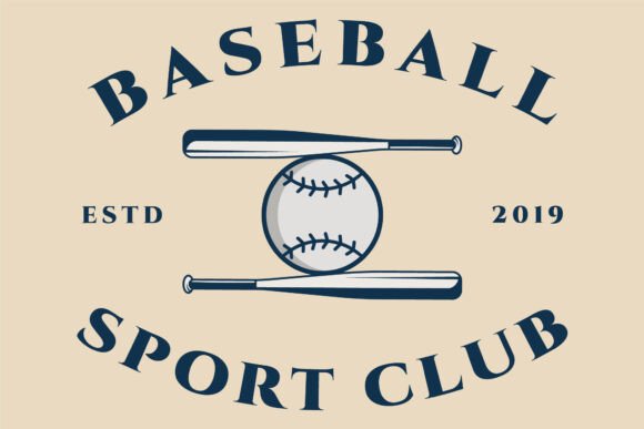 Baseball Sport Logo Template Illustration Logos Par RAY N RAC
