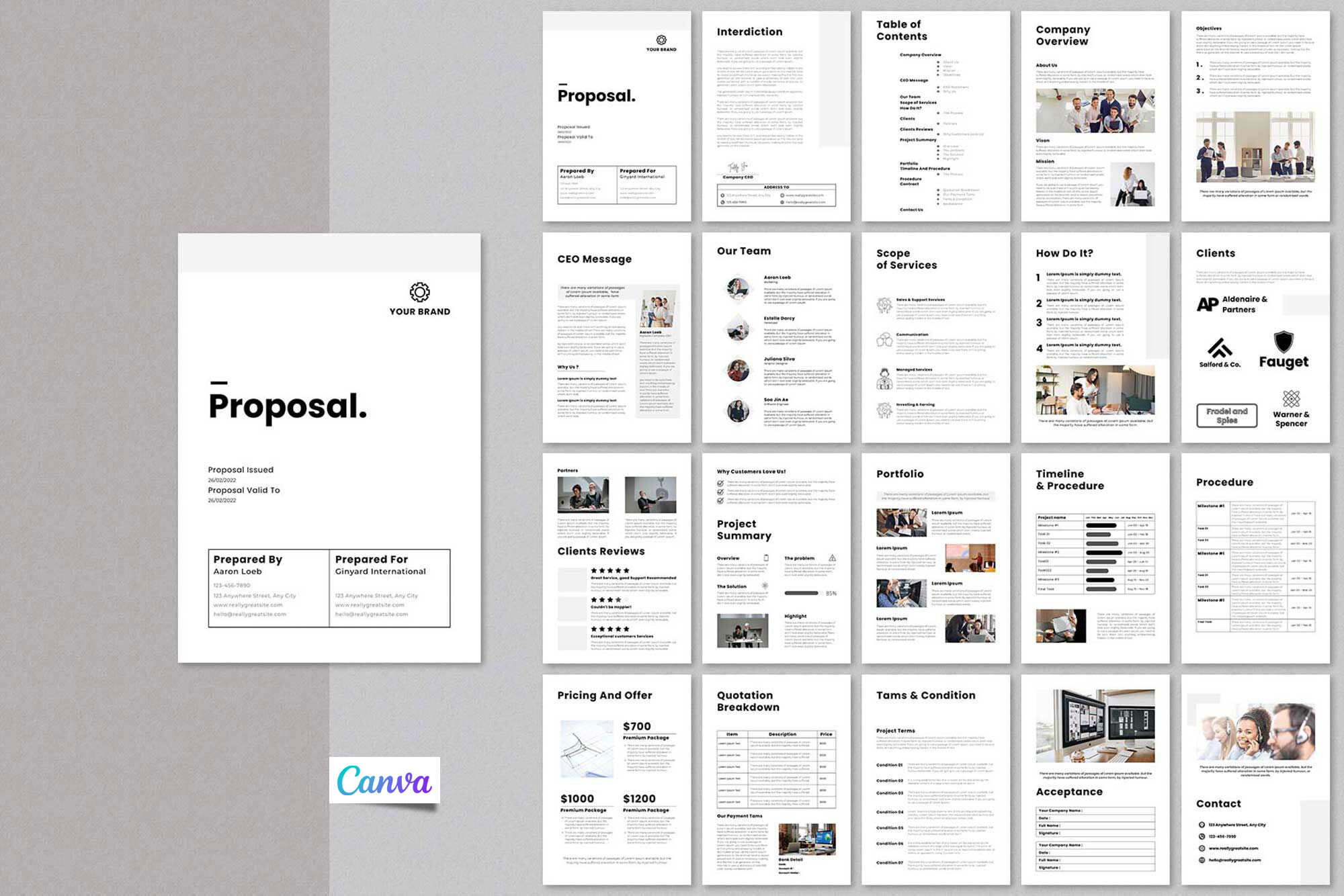 Canva Business Proposal Kit