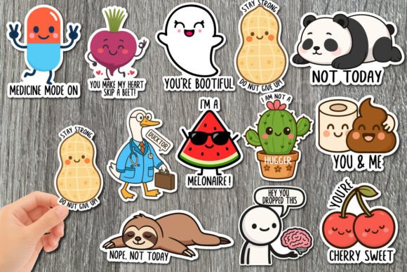 Funny Quotes Sticker Bundle