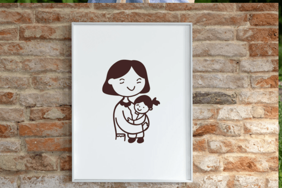 Mom Doodle Font PNG with transparent background - Preview 4
