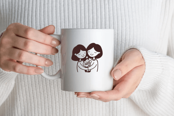 Mom Doodle Font PNG with transparent background - Preview 5
