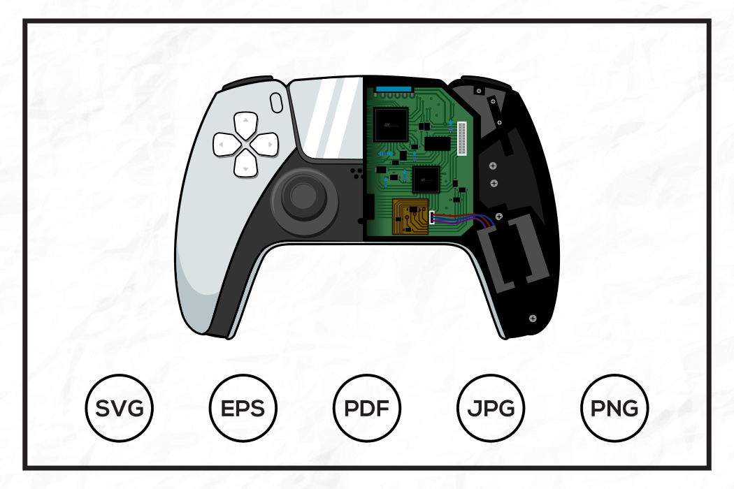 Playstation 5 Game Controller Graphic by leamsign · Creative Fabrica