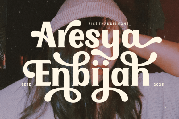 Rise Thandie Font PNG with transparent background - Preview 2