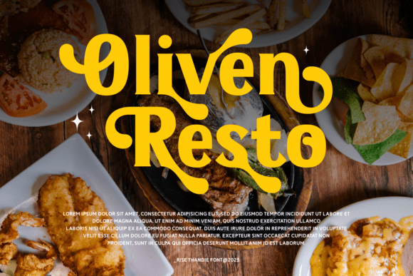 Rise Thandie Font PNG with transparent background - Preview 3