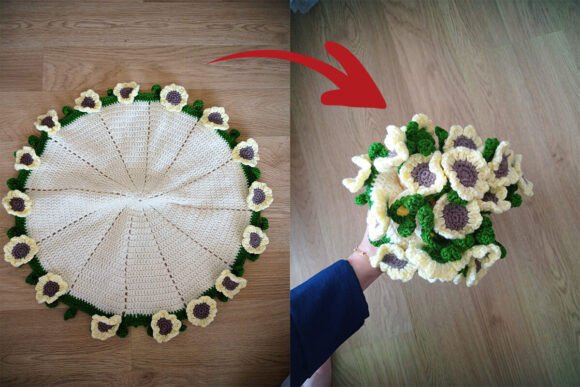 Sunflowers Bouquet Blanket